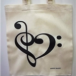 Torba BAG01 kluczowe serce - bawełniana torba na zakupy Zebra Music