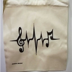 Torba BAG02 muzyczny elektrokardiogram - bawełniana torba na zakupy Zebra Music