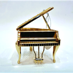 Fortepian miniatura z kryształami Bohemia - ZEBRA Music 0384