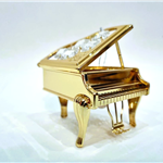 Fortepian miniatura z kryształami Bohemia - ZEBRA Music 0384