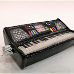 Syntezator - keyboard - szklana bombka ręcznie malowana - Made in Poland 00k03