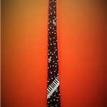 Krawat KR01 z klawiaturą i nutami ZEBRA Music - klawiatura - nuty- klucz wiolinowy