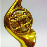 Waltornia - szklana bombka ręcznie malowana - French Horn - Made in Poland 12S57 Zebra Music