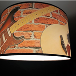 Muzyczna lampa Gitara - L03 - lampa z gitarami - Zebra Music - lampa wisząca