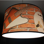 Muzyczna lampa Gitara - L03 - lampa z gitarami - Zebra Music - lampa wisząca