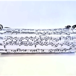 Piórnik z motywem nutowym P23 - nuty - klucz wiolinowy - Made in Poland - muzyczny piórnik - Zebra Music