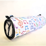Piórnik z motywem nutowym P24 - nuty - klucz wiolinowy - Made in Poland - muzyczny piórnik - Zebra Music
