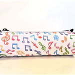 Piórnik z motywem nutowym P24 - nuty - klucz wiolinowy - Made in Poland - muzyczny piórnik - Zebra Music