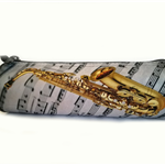 Piórnik z saksofonem - P21 - saksofon - sax - Made in Poland - muzyczny piórnik - Zebra Music