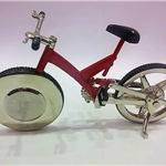 Zegarek - miniatura roweru - miniaturowy rower z zegarkiem ZEBRA Music ZEG023