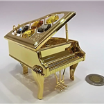 Fortepian miniatura z kryształami Swarovskiego - ZEBRA Music - Swarovski 0240