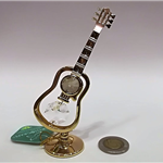 Gitara miniatura z kryształami Swarovskiego - ZEBRA Music - Swarovski 0333