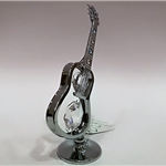 Gitara miniatura z kryształami Swarovskiego - ZEBRA Music - Swarovski 0345