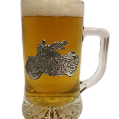 Kufel do piwa z motocyklem 500ml motocykl Made in Portugal idealny na prezent dla motocyklisty