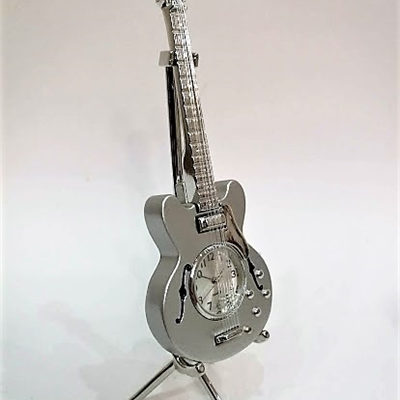 Zegarek - miniatura gitary elektrycznej typu Hollowbody - miniaturowa gitara z zegarkiem ZEBRA Music ZEG032