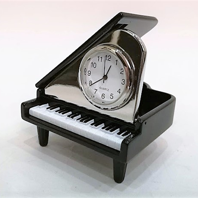 Zegarek - miniatura fortepianu - miniaturowy fortepian z zegarkiem ZEBRA Music ZEG014