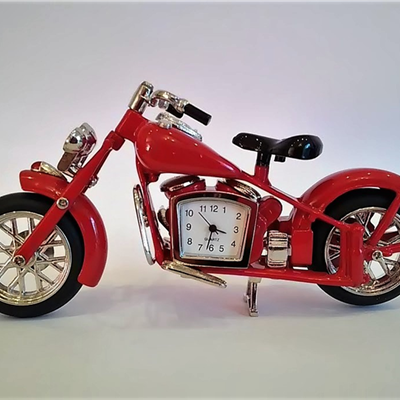 Zegarek - miniatura motocykla -A07- miniaturowy motocykl z zegarkiem