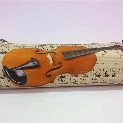 Piórnik ze skrzypcami - P03 - skrzypce - violin - Made in Poland - muzyczny piórnik - Zebra Music