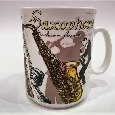 kubek - SAKSOFON - znakomity prezent dla muzyka- kubek z saksofonem