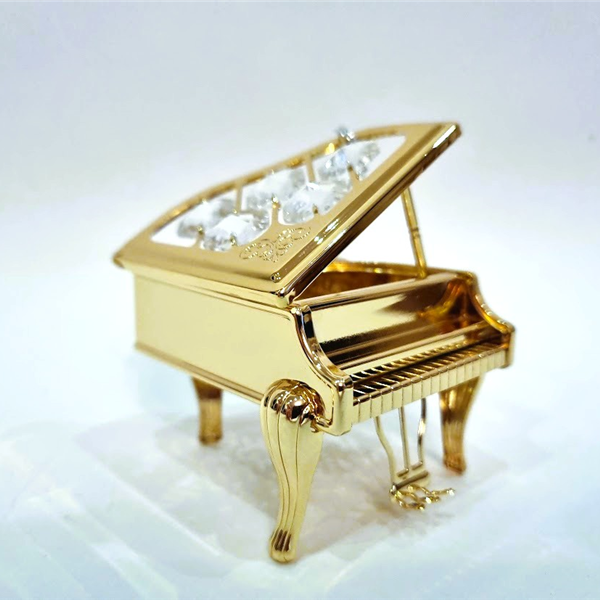 Fortepian miniatura z kryształami Bohemia - ZEBRA Music 0384