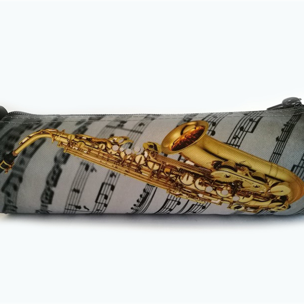 Piórnik z saksofonem - P21 - saksofon - sax - Made in Poland - muzyczny piórnik - Zebra Music